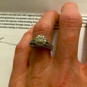 🌸 14k White Gold .82 Total Diamond Weight Rings